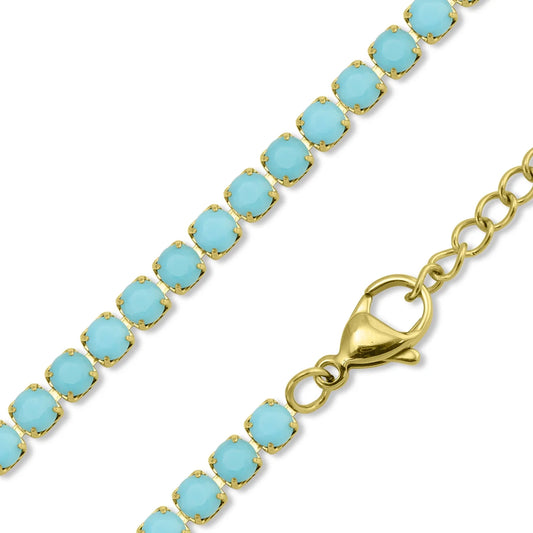 Jessi Rhinestone Tennis Necklace