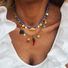 Leah Multi Charm Summer Necklace