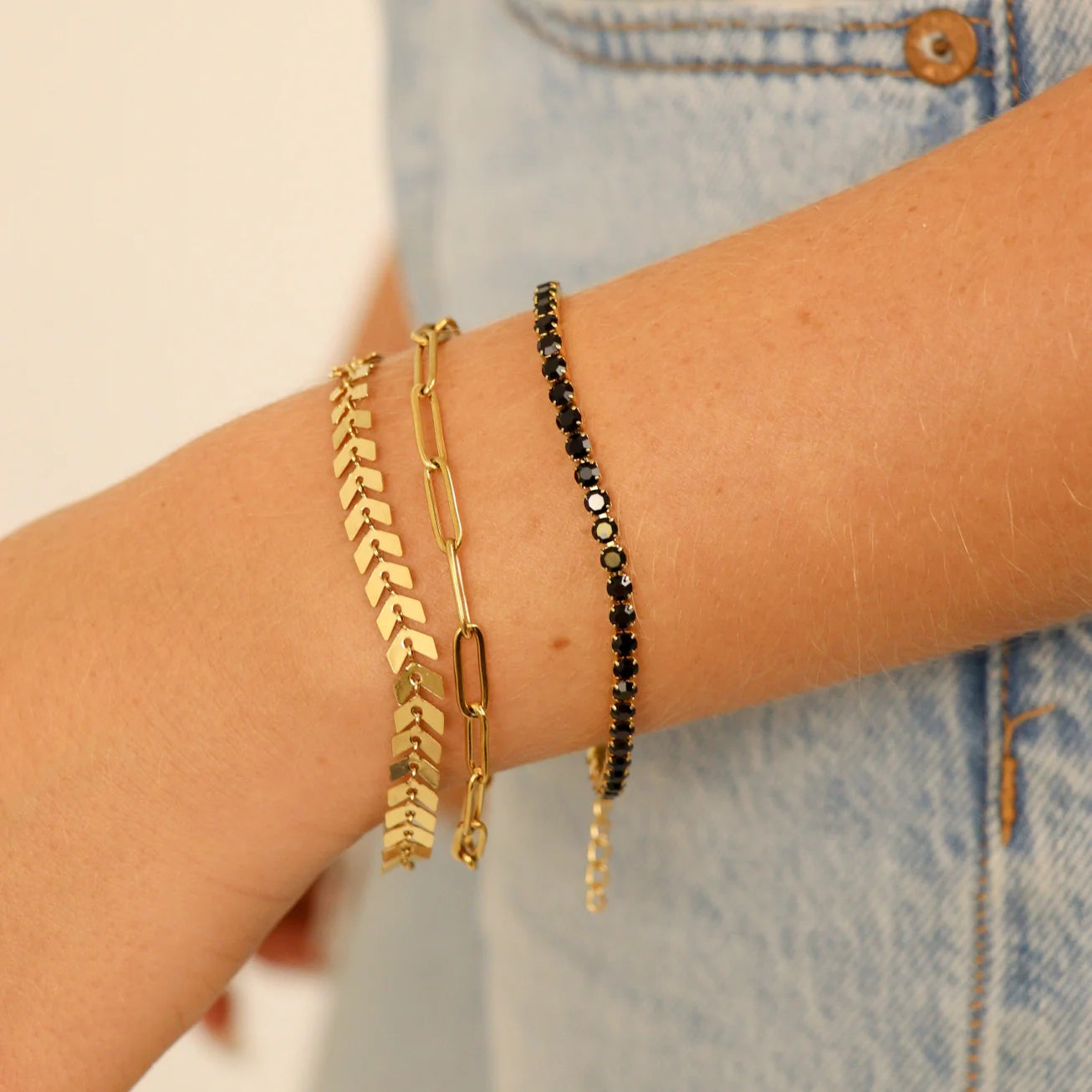 Grace Rhinestone Tennis Chain Bracelet