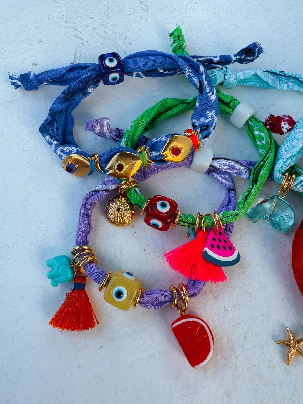 Mina Bandana Evil Eye Bracelet