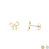 Heidi Bow Gold Stud Earrings