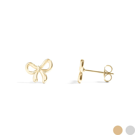 Heidi Bow Gold Stud Earrings