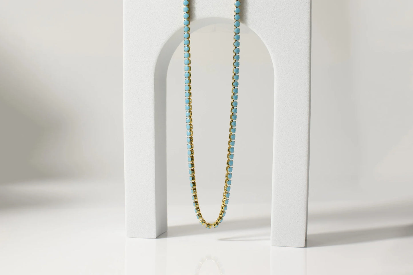Jessi Rhinestone Tennis Necklace