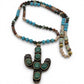 Lacey Cactus Stone Necklace