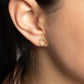 Mandy Horseshoe Pave Stud Earrings