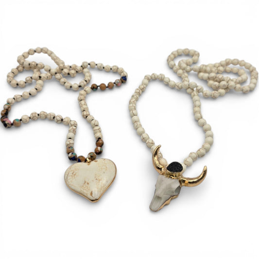 Mia Heart Stone Western Necklace