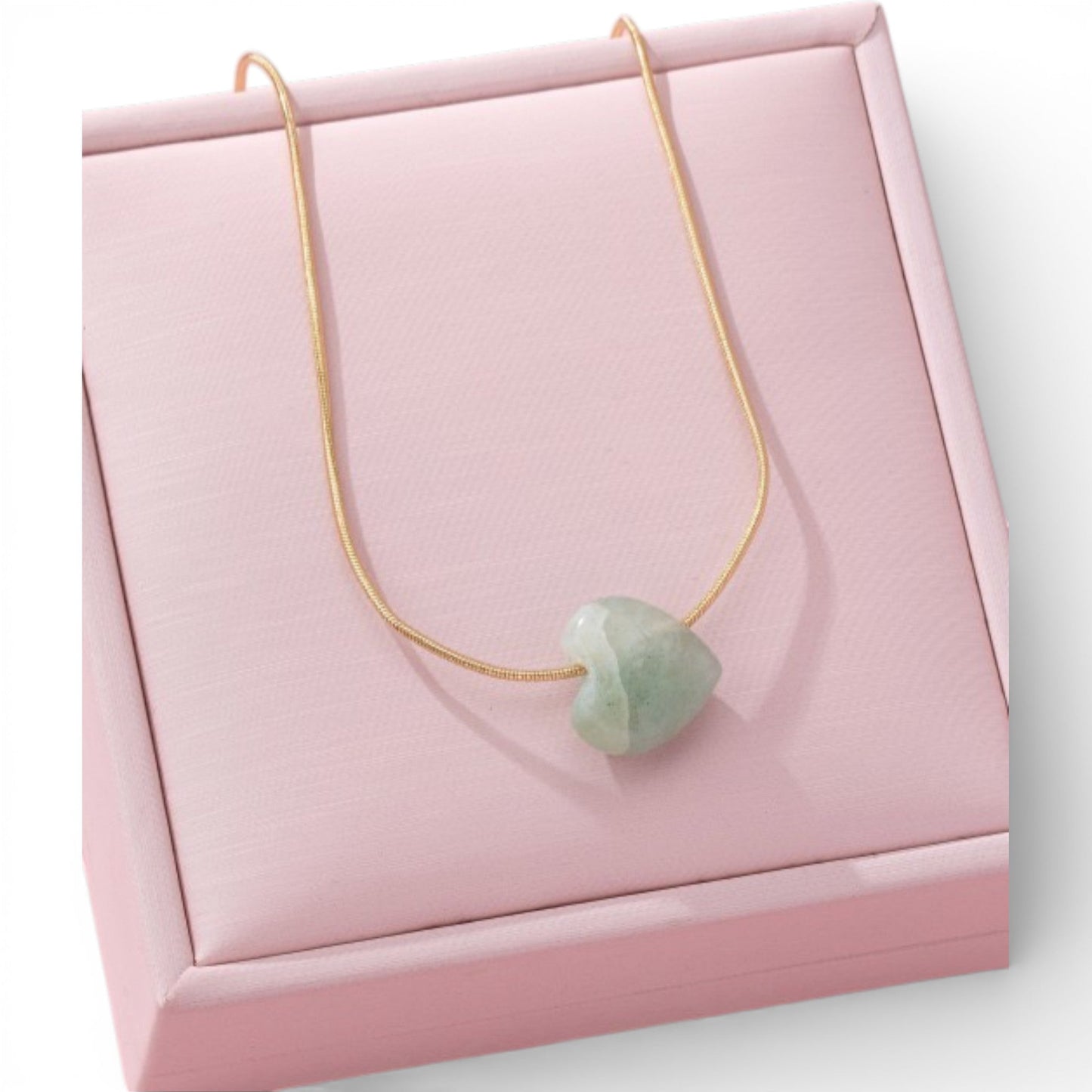 Sierra Jade Stone Heart Necklace