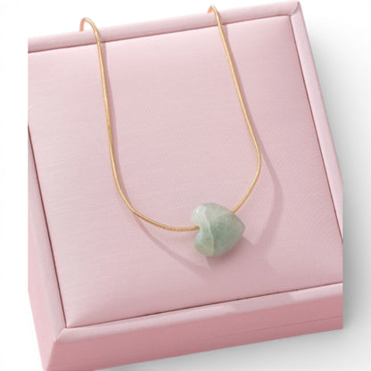 Sierra Jade Stone Heart Necklace