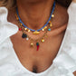 Leah Multi Charm Summer Necklace