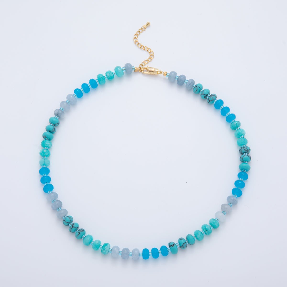 Sandy Gradient Beaded Necklace