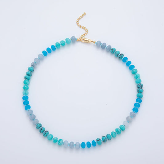 Sandy Gradient Beaded Necklace